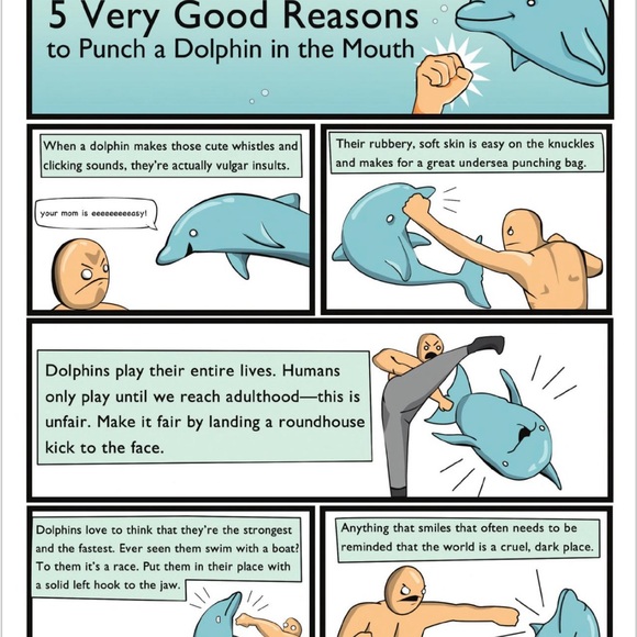 5 very good reason to punch a dolphin in the mouth comic book - Picture 4 of 4